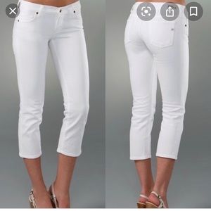 Citizens of Humanity cropped white jeans